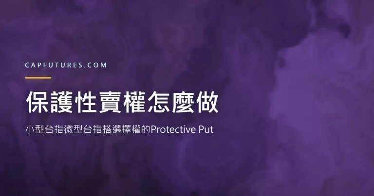保護性賣權怎麼做?小型台指、微型台指幫多單買保險的 Protective Put 2 保護性賣權示意圖:小型台指微型台指搭台指選擇權的Protective Put避險